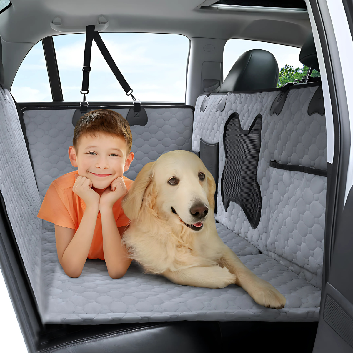 Zorynt™ Hard Bottom Dog Car Seat Protector