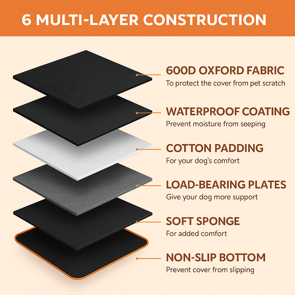 Zorynt™ Hard Bottom Dog Car Seat Protector